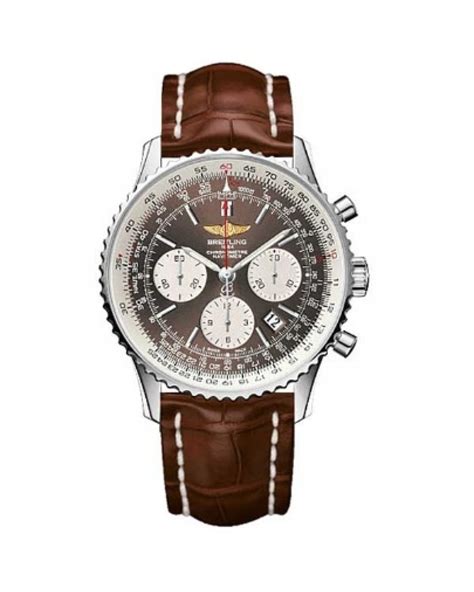 breitling brown face watch